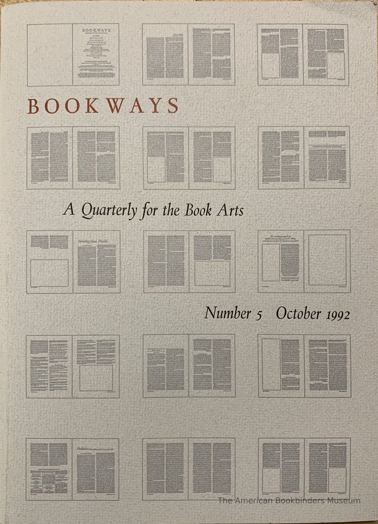          Bookways; October 1992; Number 5 picture number 1
   