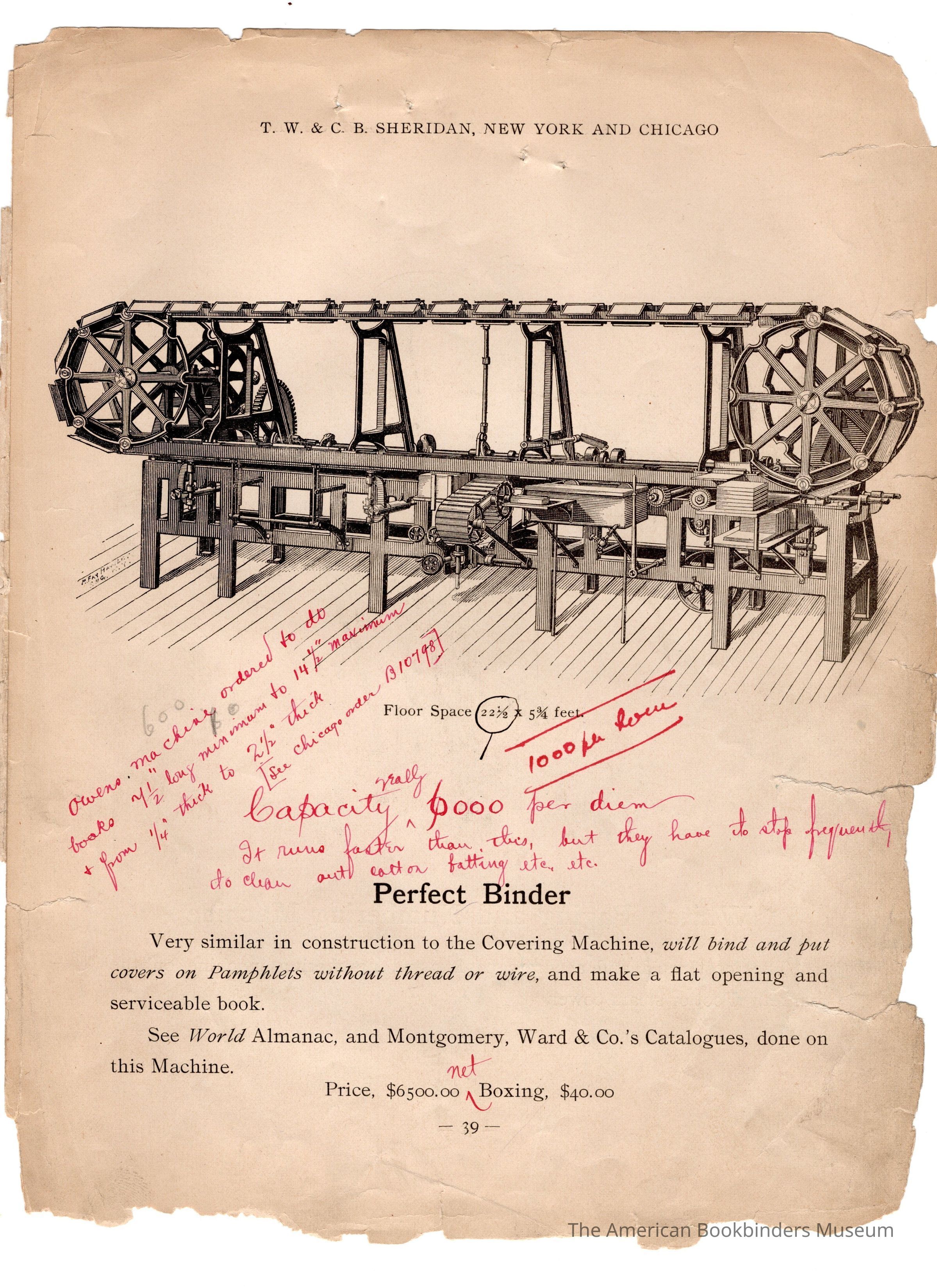          1895 TW CB Sheridan Perfect Binder picture number 1
 