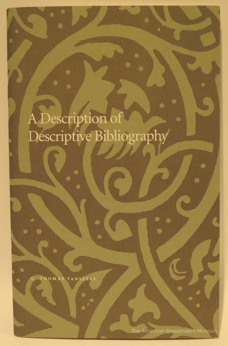          A Description of Descriptive Bibliography picture number 1
   