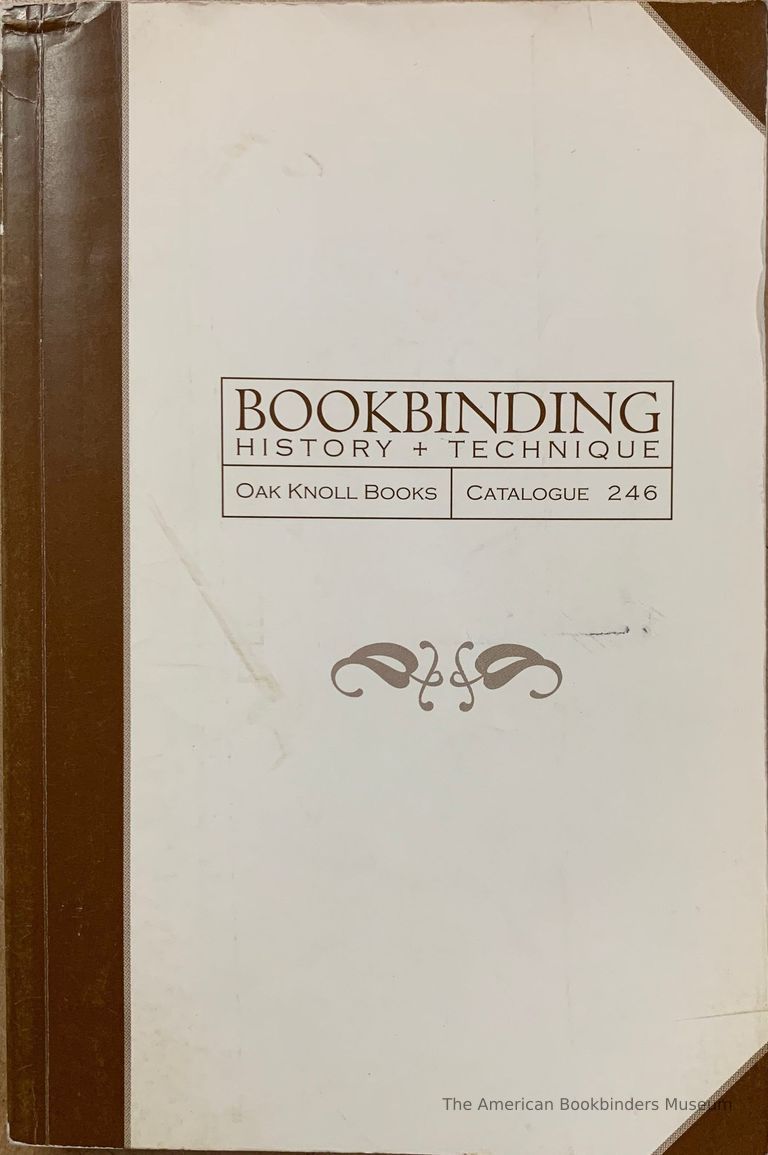          Catalogue 246: Bookbinding history + technique. picture number 1
   