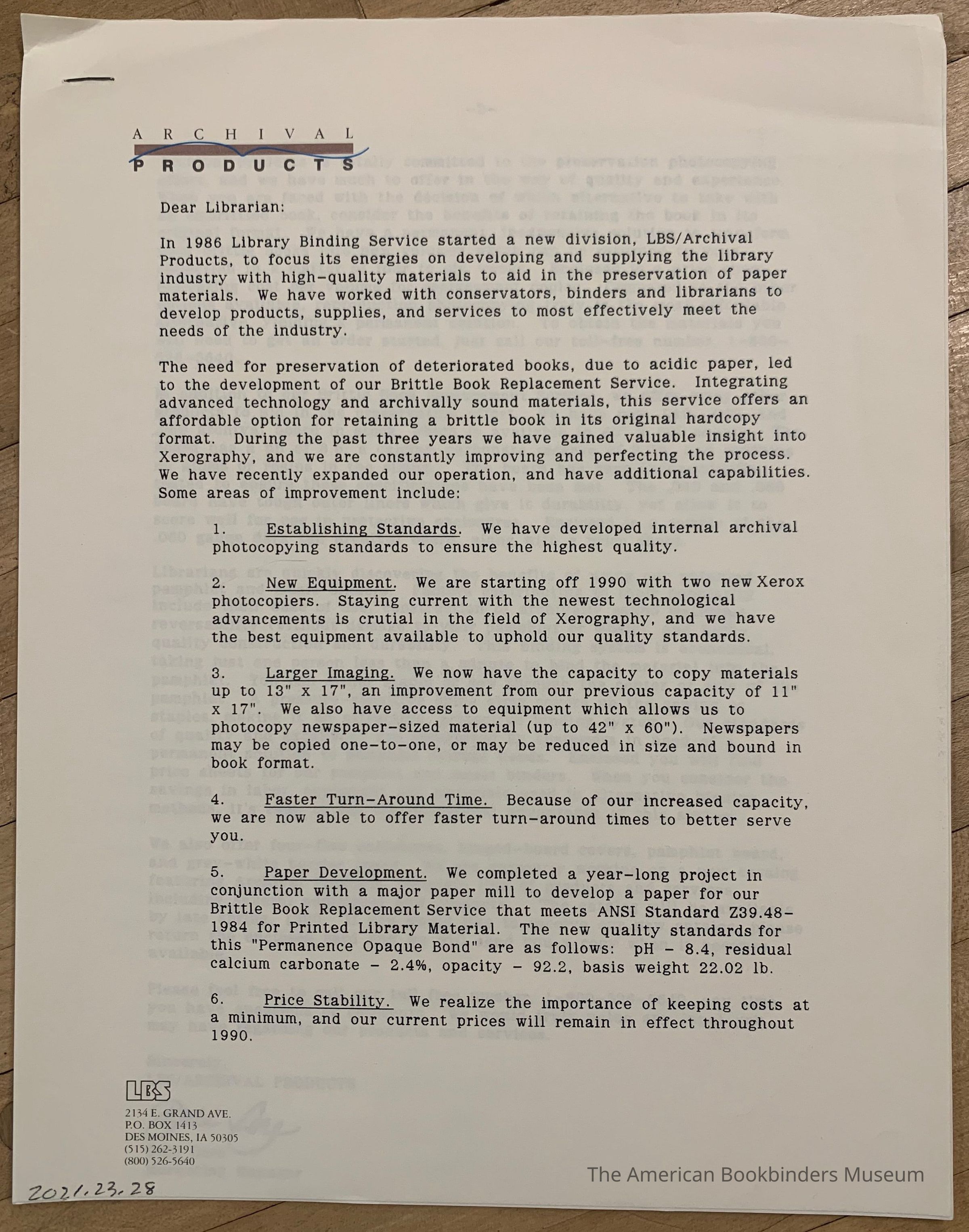          Archival Products [product information] picture number 1
   