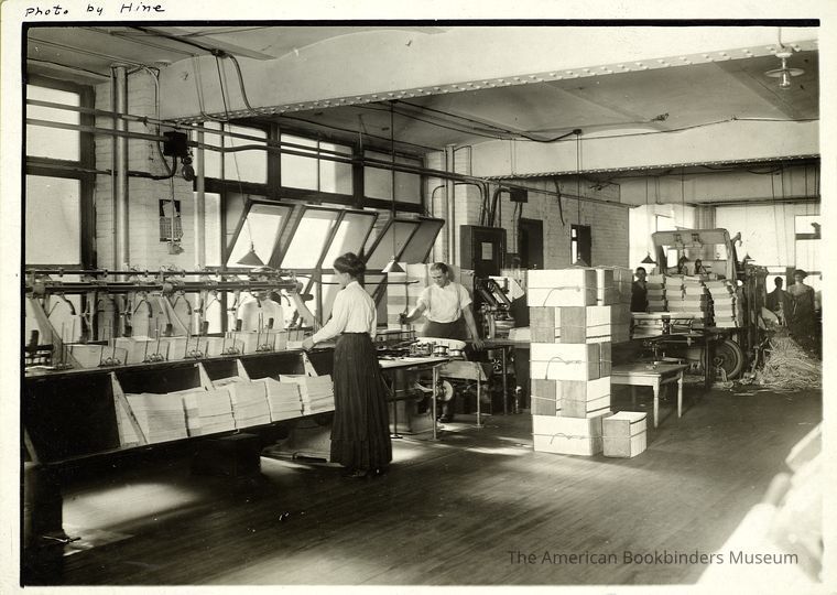          1910 Photograph of NY City Bindery picture number 1
 