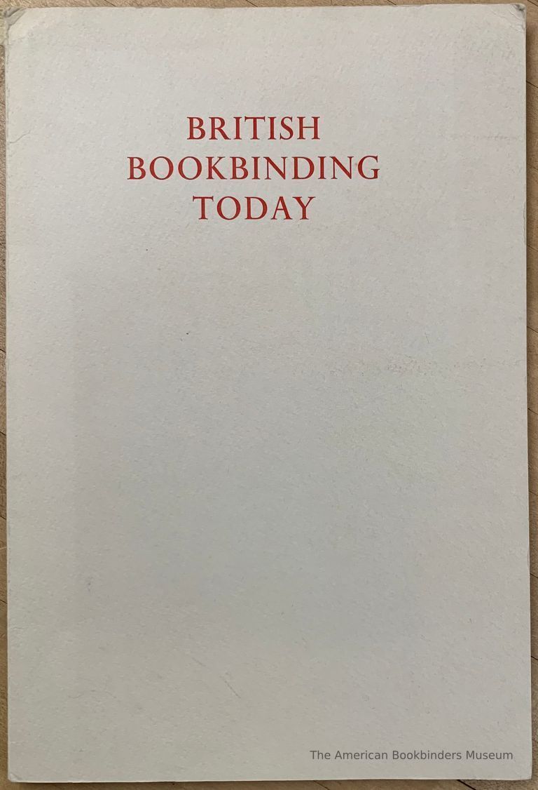          British bookbinding today / with an introd. by Edgar Mansfield. picture number 1
   