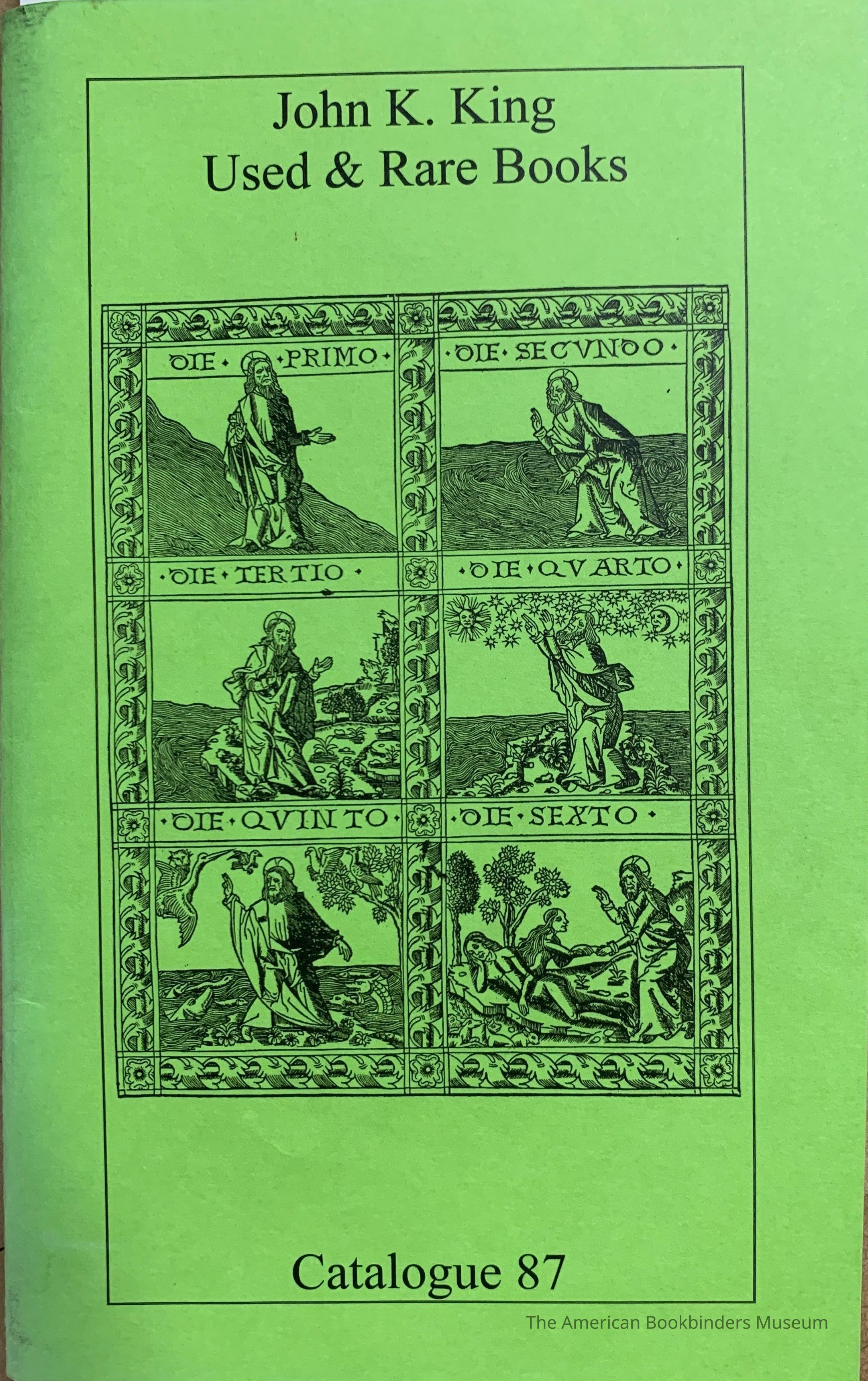         Catalogue 87 / John K. King. picture number 1
 