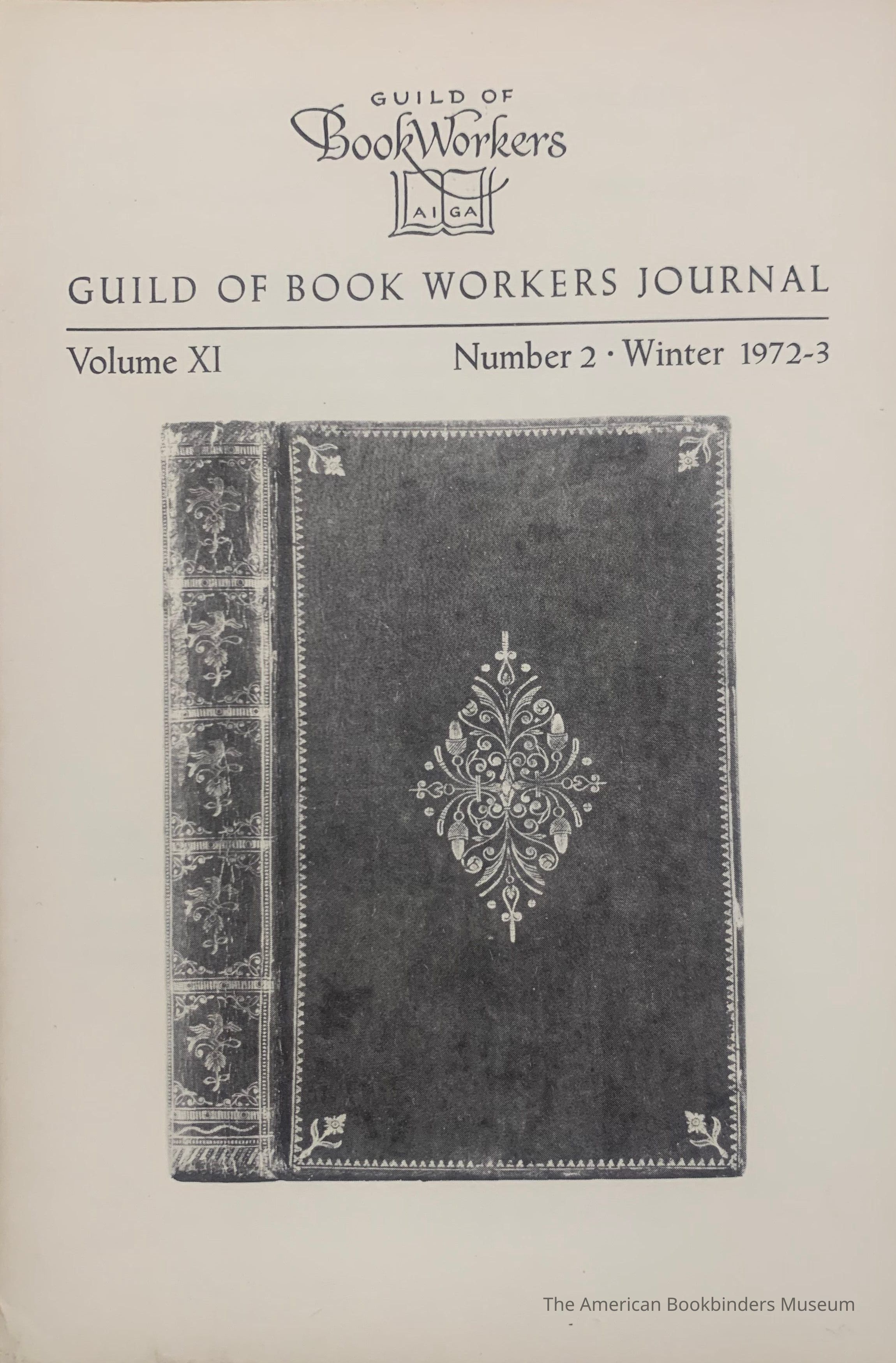          Guild of Book Workers Journal. Winter 1972-3 ; v.11 no.2. picture number 1
 