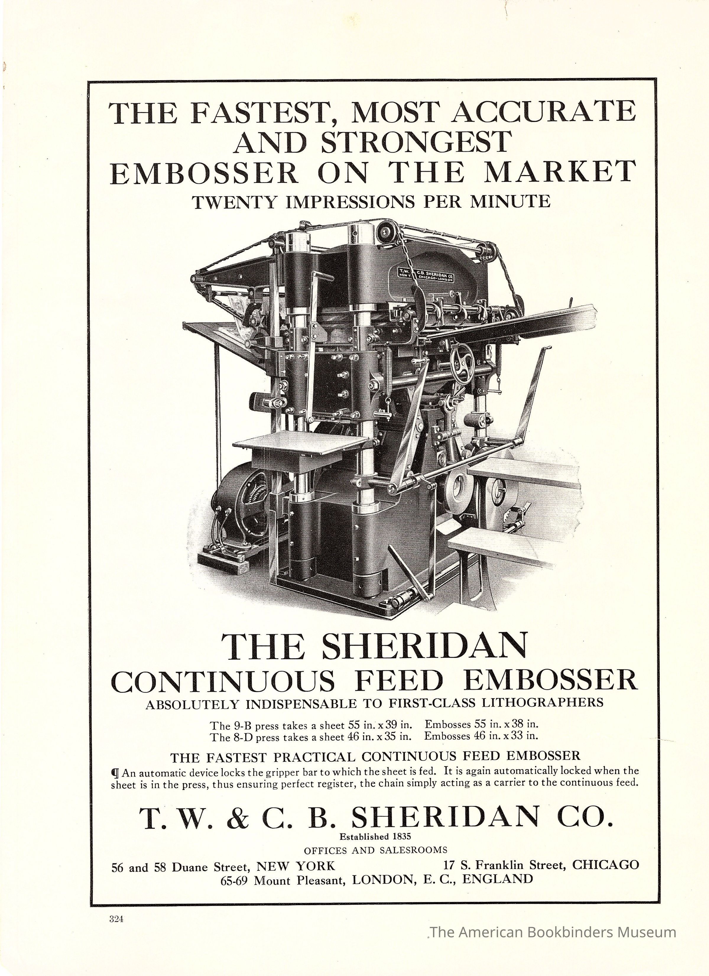          1912 TW & CB Sheridan Continuous Feed Embosser picture number 1
 