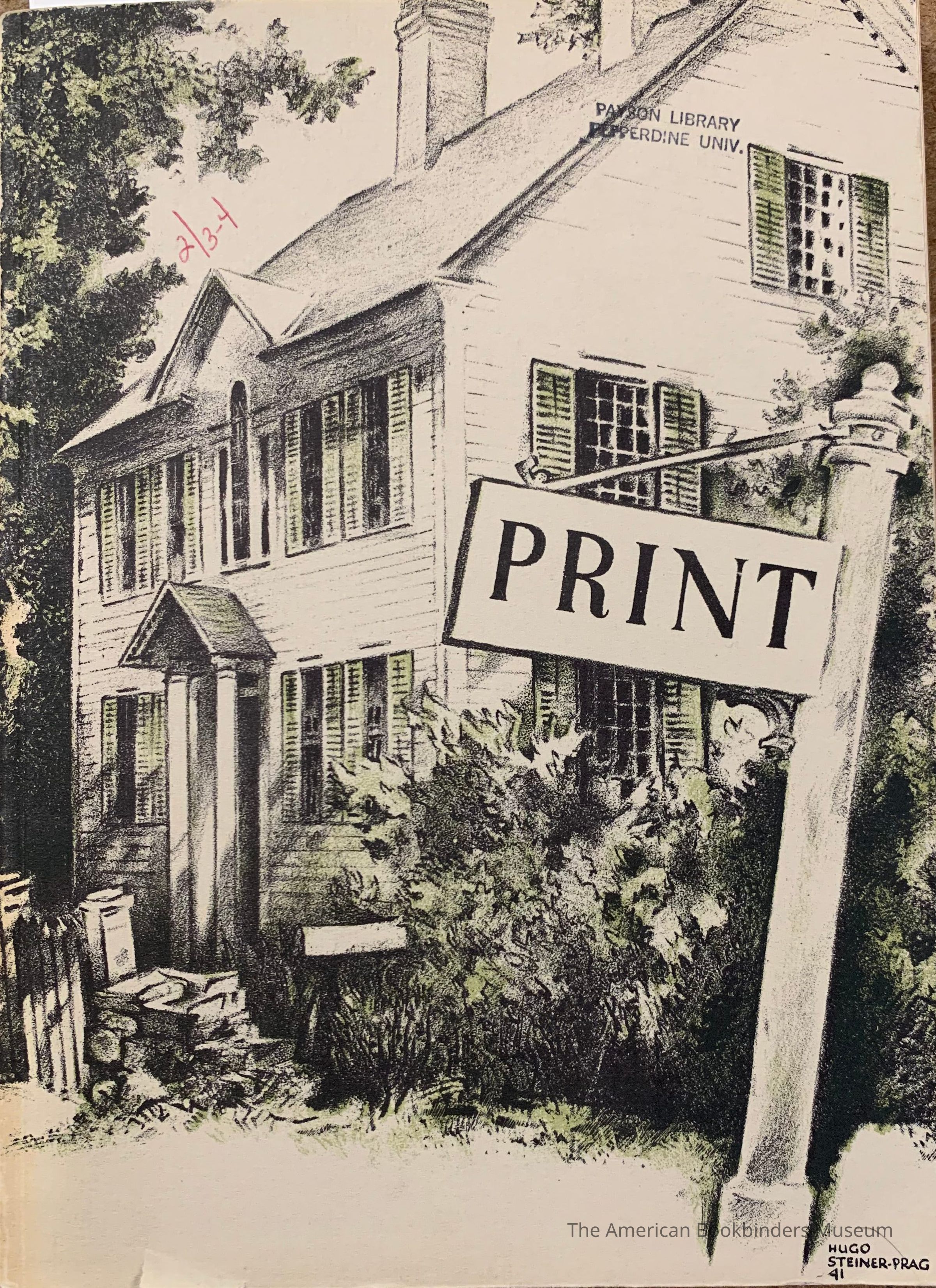Print : a quarterly journal of the graphic arts; Vol. 2, No. 3-4 ; Oct-Dec, 1941. picture number 1