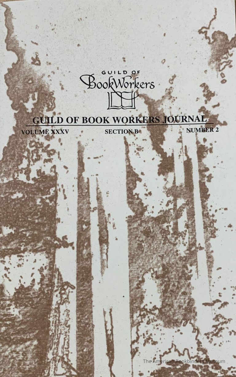          Guild of Book Workers Journal. 1999 ; v.35 no.2 sec. B picture number 1
   