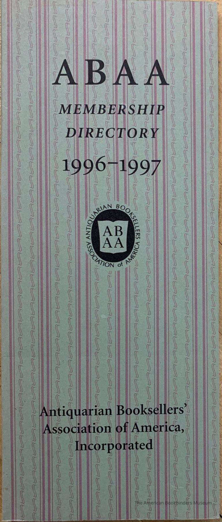          ABAA membership directory / Antiquarian Booksellers Association of America. picture number 1
   