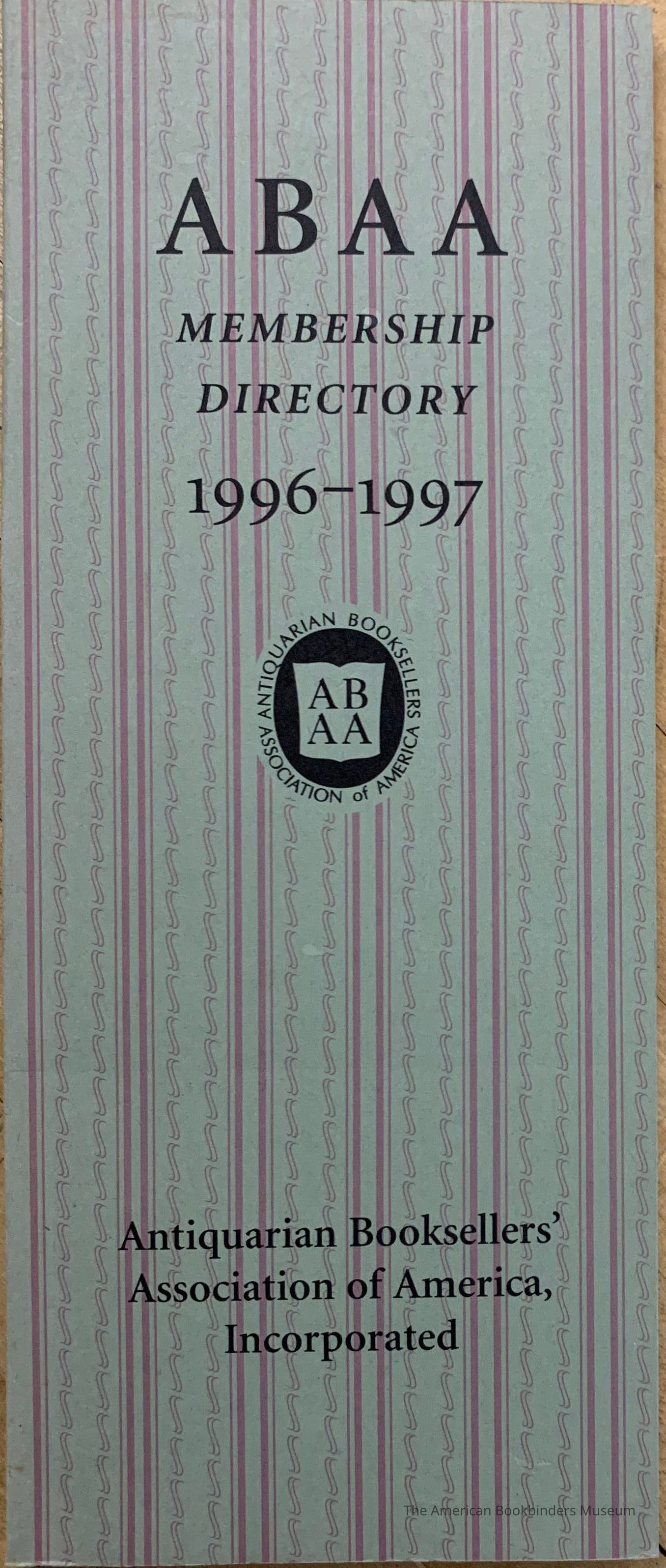          ABAA membership directory / Antiquarian Booksellers Association of America. picture number 1
 