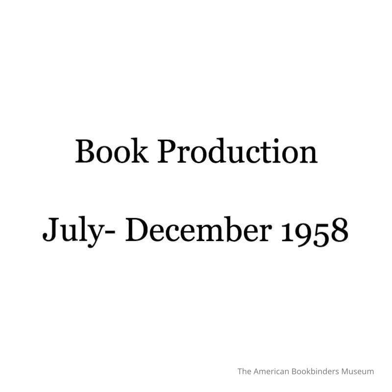 Book Production: July-December, 1958 picture number 1