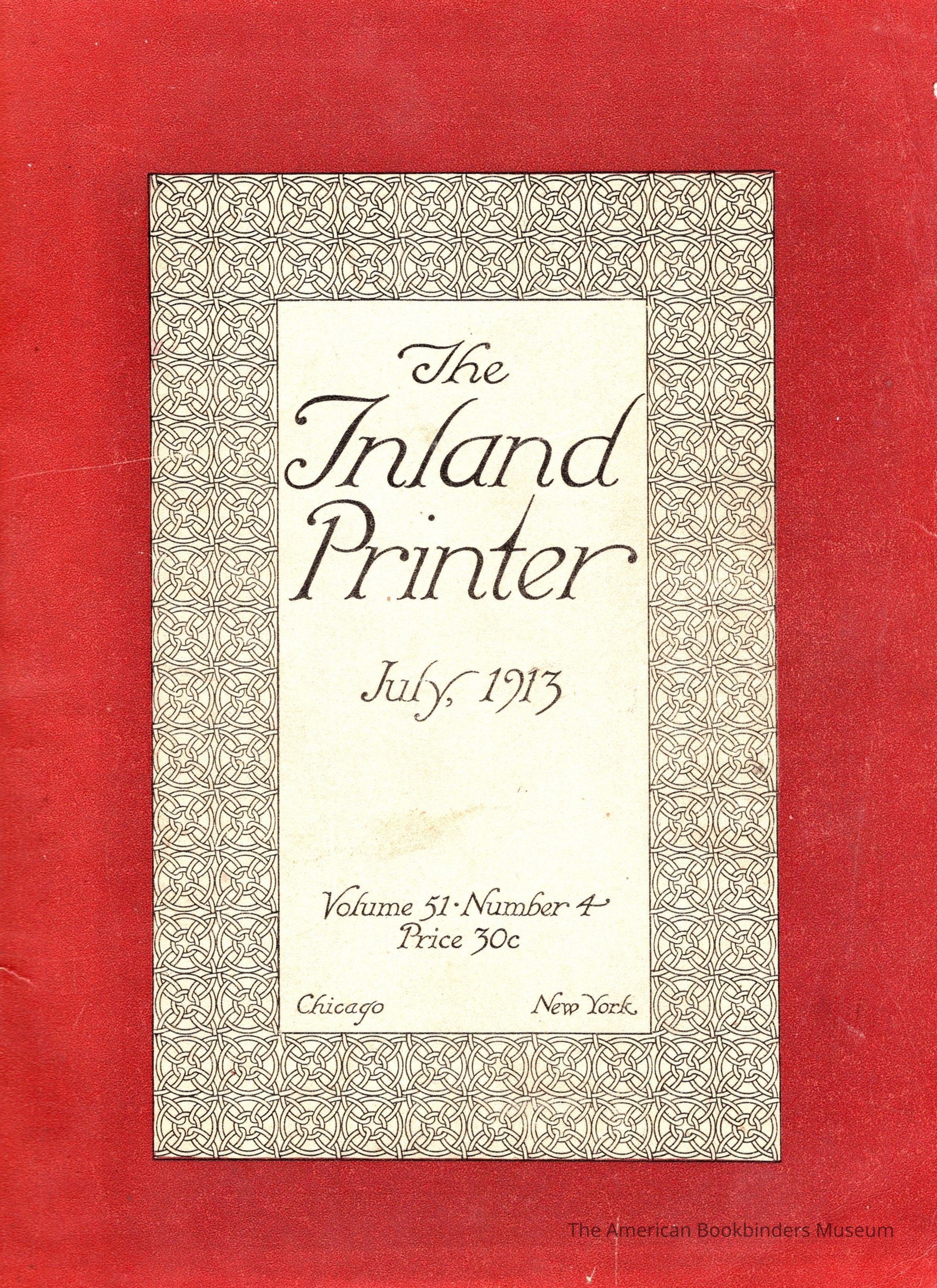          1913 The Inland Printer Magazine Vol 51 Issue 4 picture number 1
 