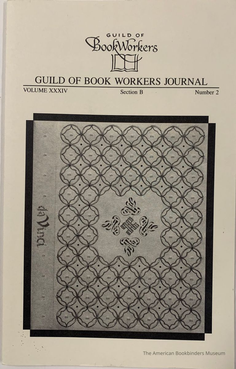          Guild of Book Workers Journal. Autumn 1997 ; v.34 no.2 sec.B picture number 1
   