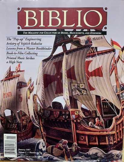 Biblio; January 1997; v.2 no.1 picture number 1