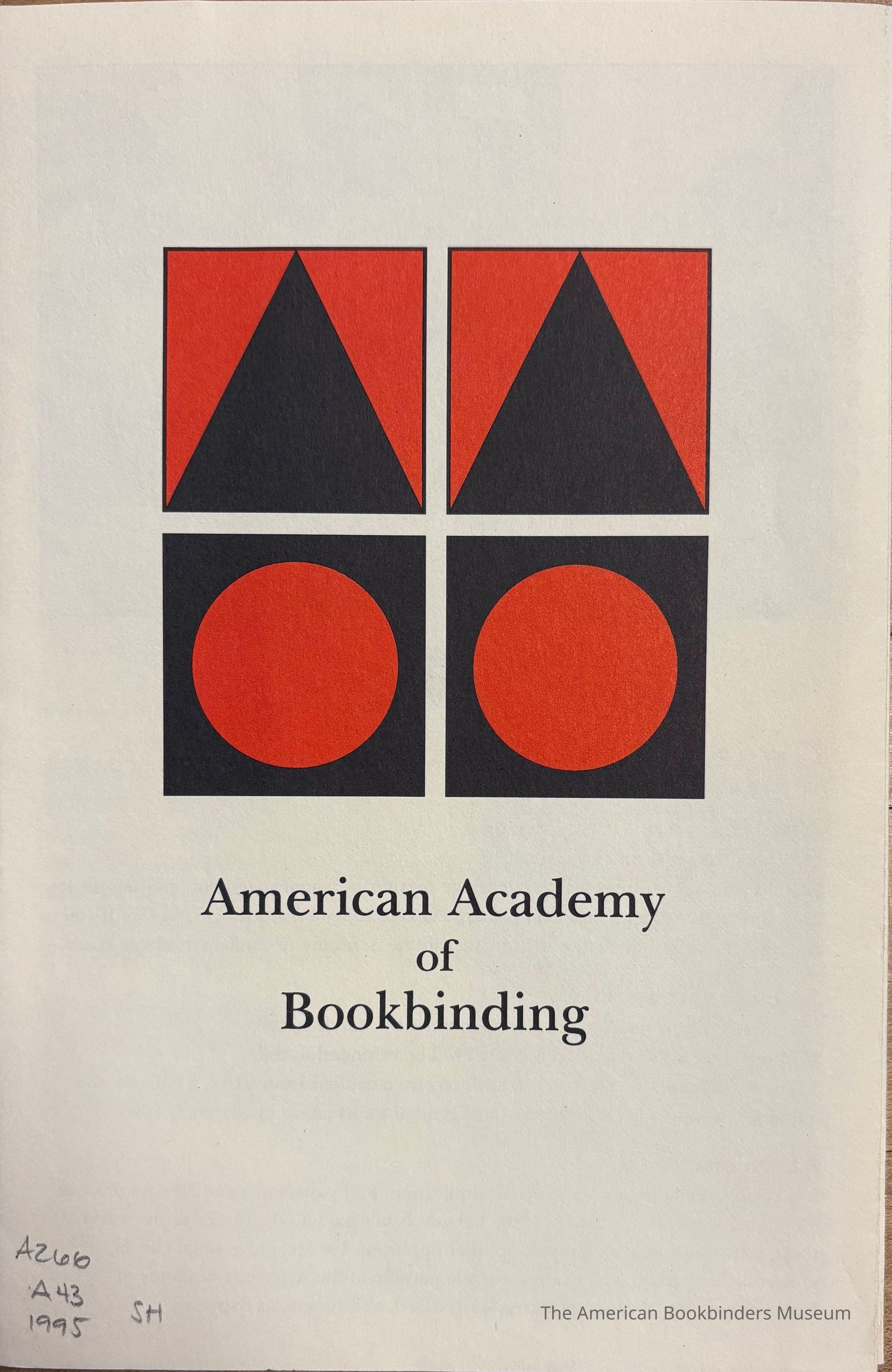 American Academy of Bookbinding, Summer 1995 course offerings picture number 1