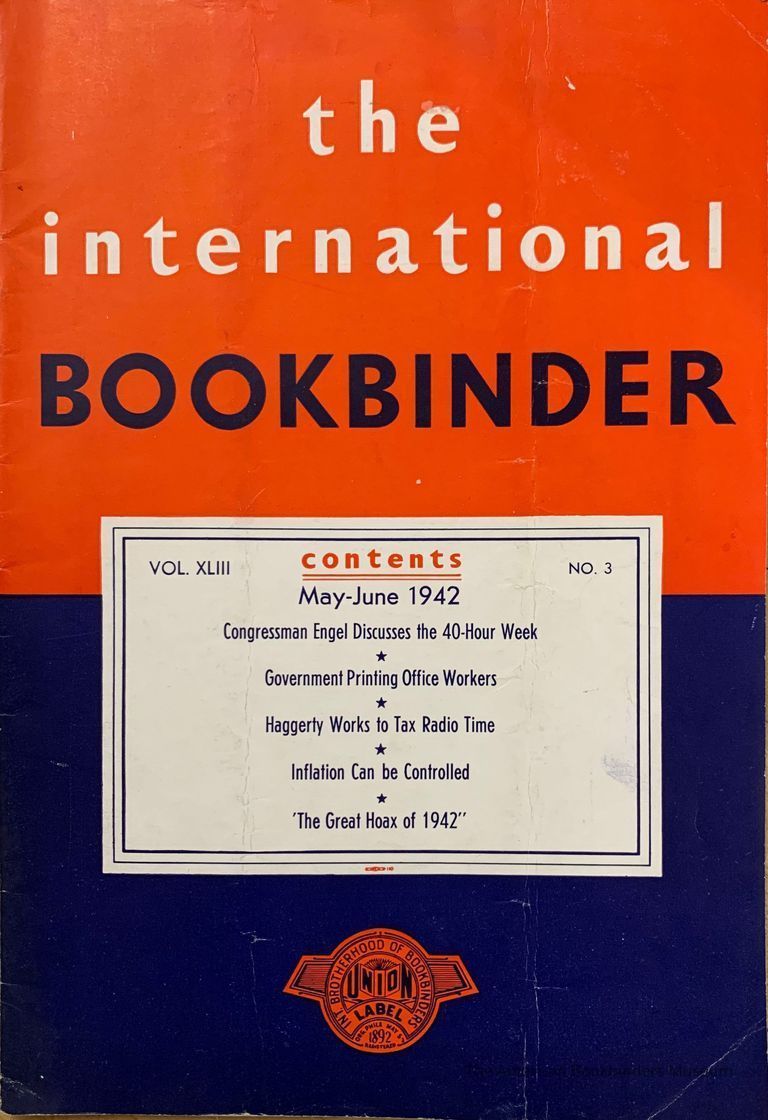          The International Bookbinder ; Vol XLIII, No. 3 ; May-June 1942. picture number 1
   