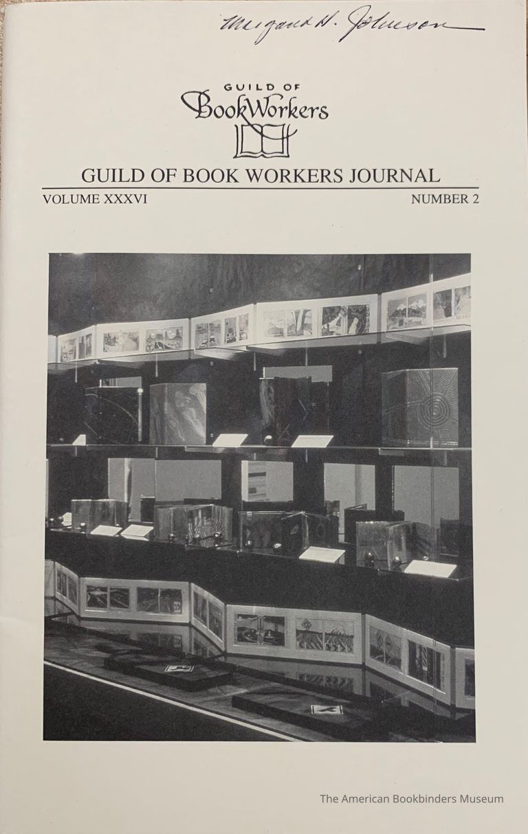          Guild of Book Workers Journal. 2001; v.36 no.2 picture number 1
   