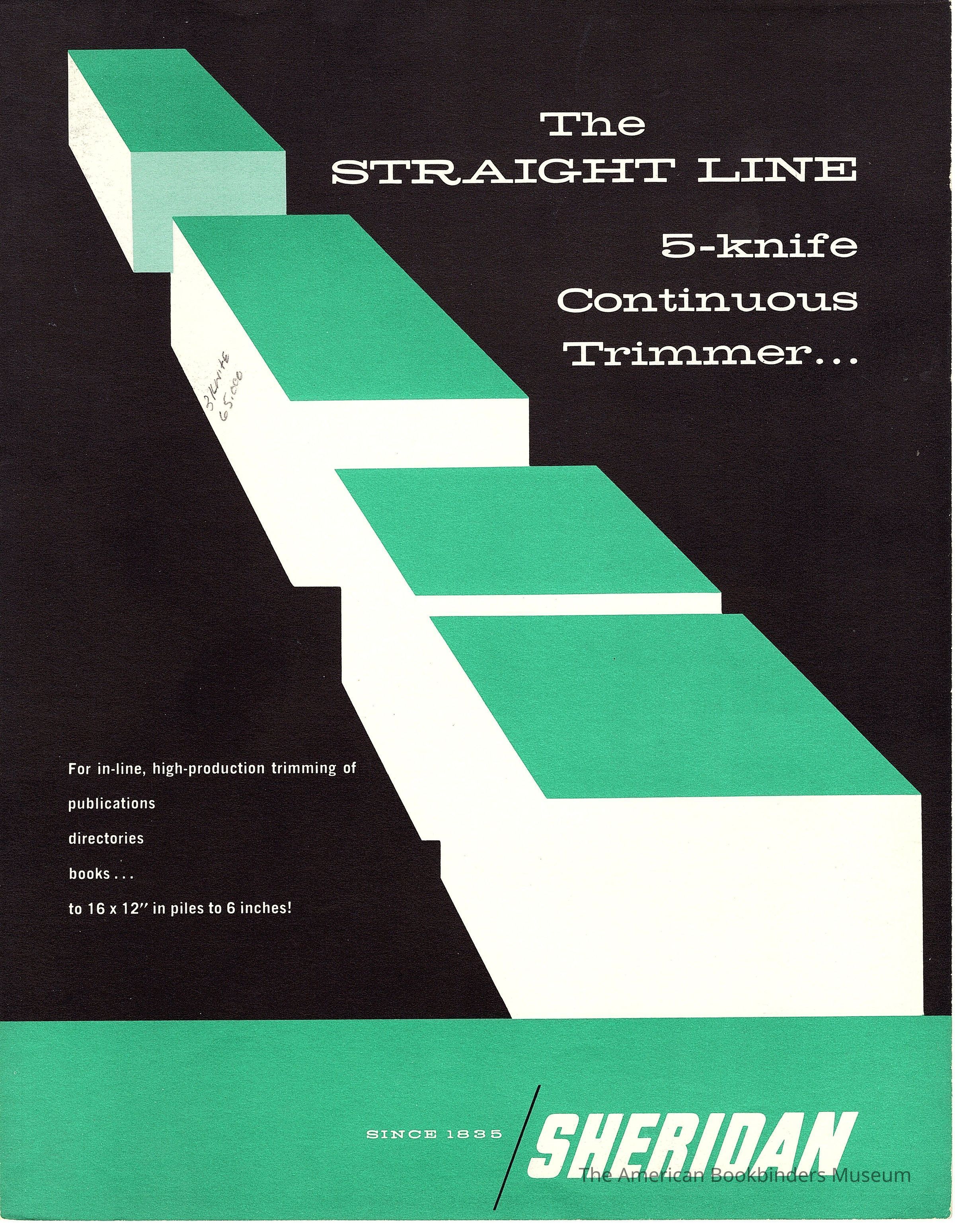          1960 Sheridan Straight Line Five knife Trimmer Brochure picture number 1
 