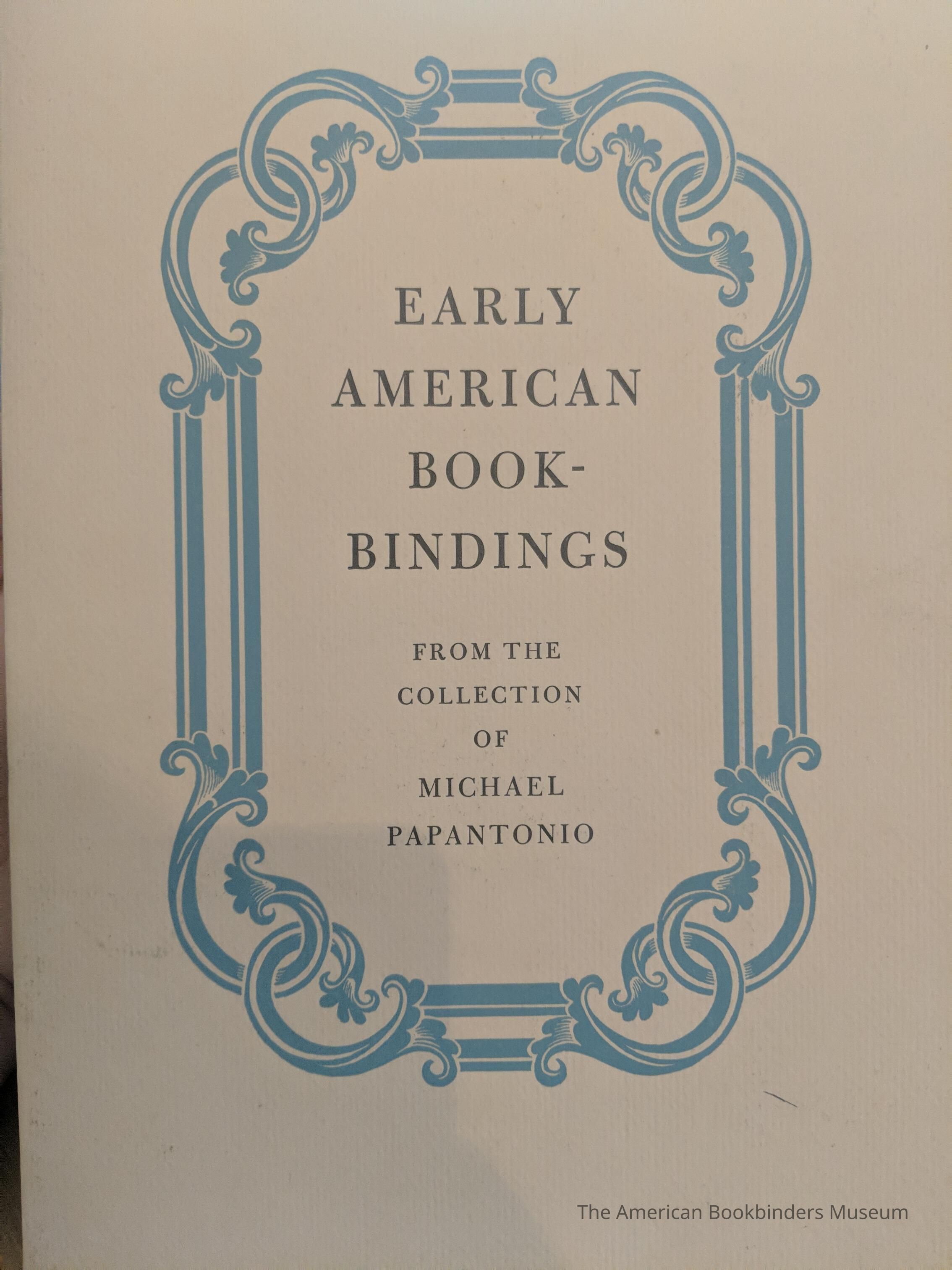 Early American Bookbindings from the Collection of Michael Papantonio picture number 1