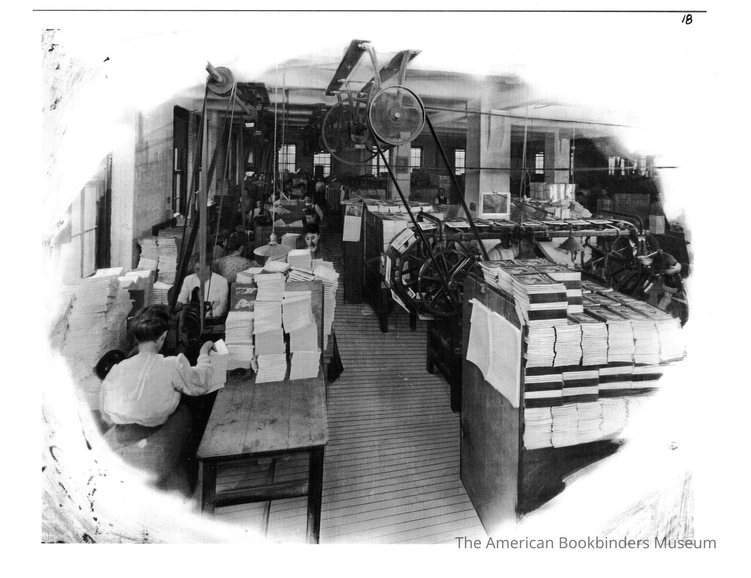          1910 Street and Smith Bindery showing a TW & CB Sheridan Coverer in use picture number 1
 