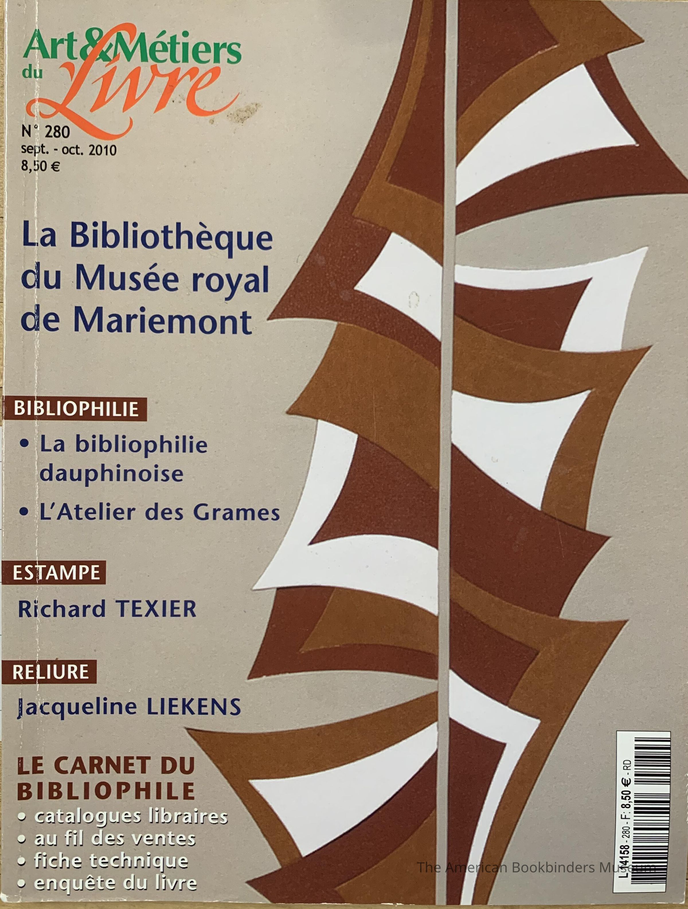 Art & Metiers du Livre ; No. 280 septembre-octobre 2010 picture number 1