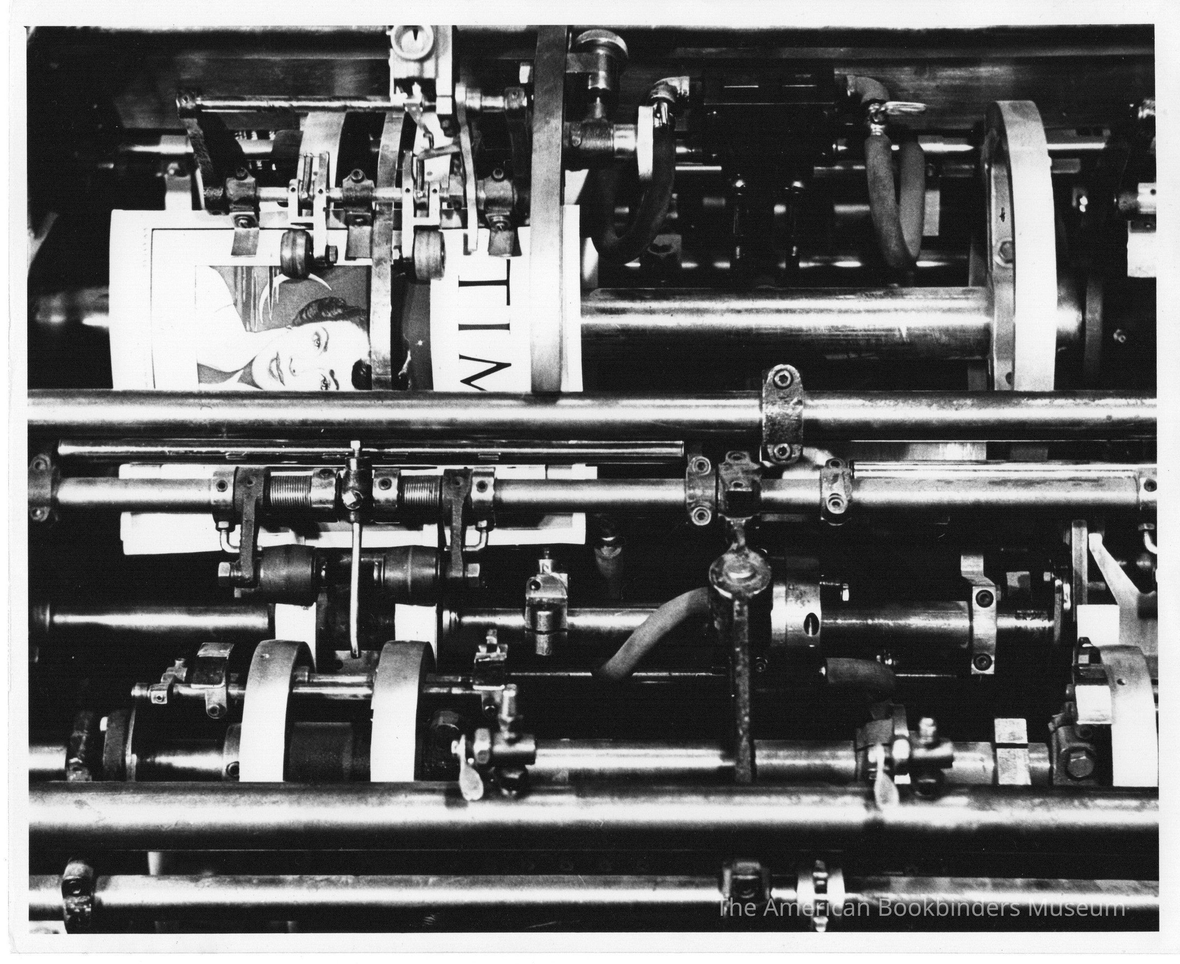 1949 TW & CB Sheridan 5E Saddle Collator testing Time Magazine picture number 1
