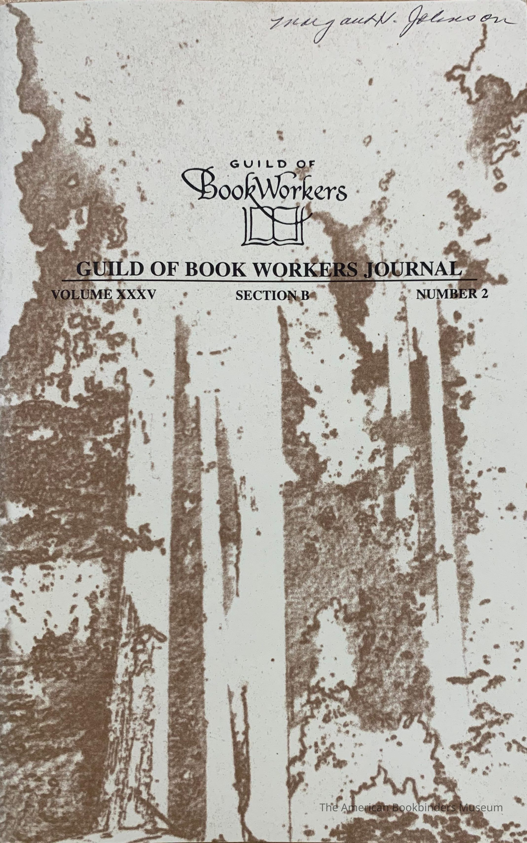          Guild of Book Workers Journal. 1999; v.35 no.2 sec.B picture number 1
 