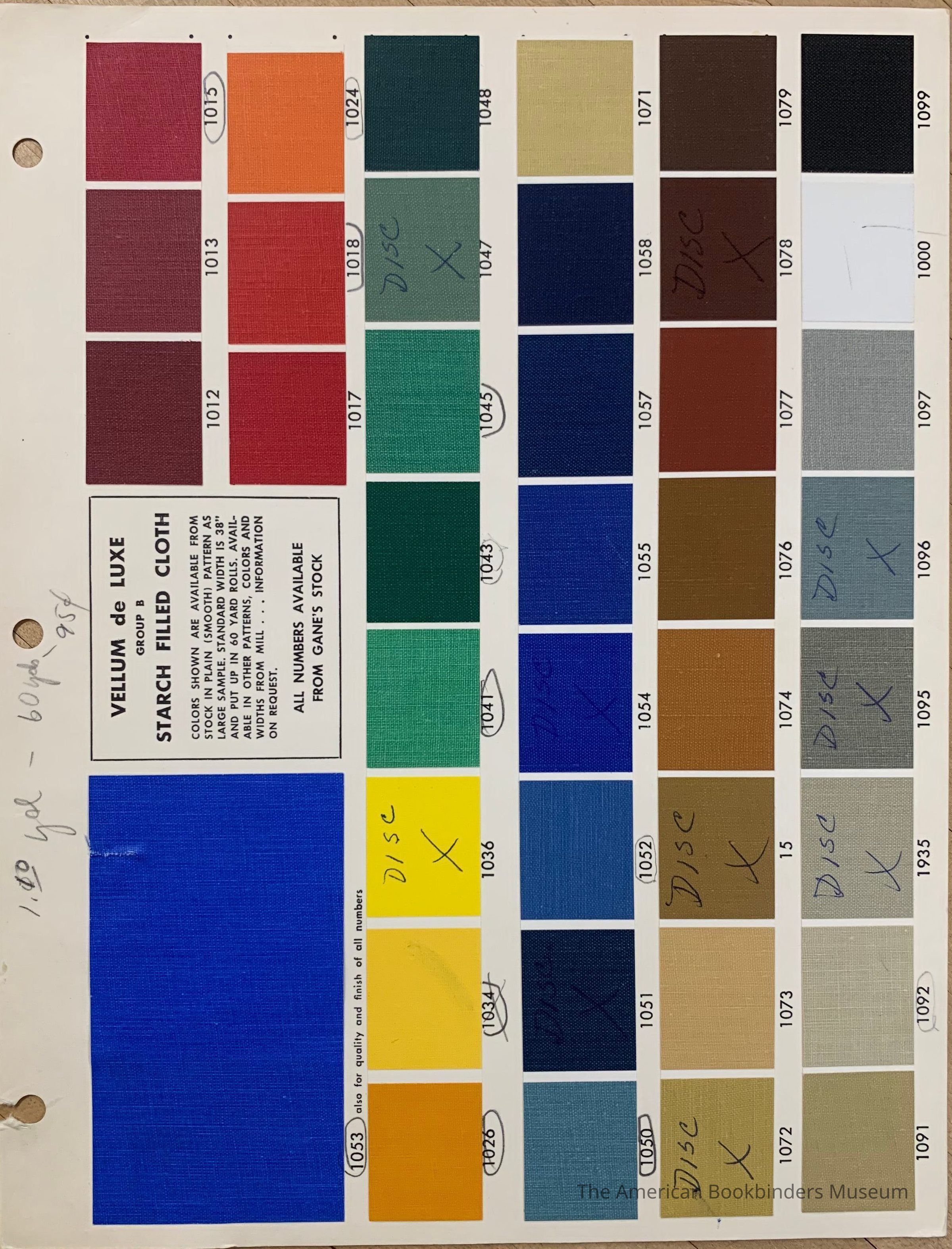 Vellum de Luxe Group B Starch Filled Cloth. picture number 1
