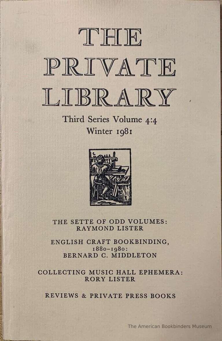          The Private Library, Third series vol. 4:4, Winter 1981 picture number 1
   