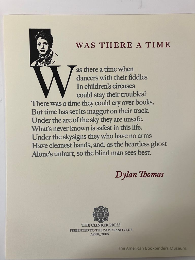          Was there a time / Dylan Thomas picture number 1
   
