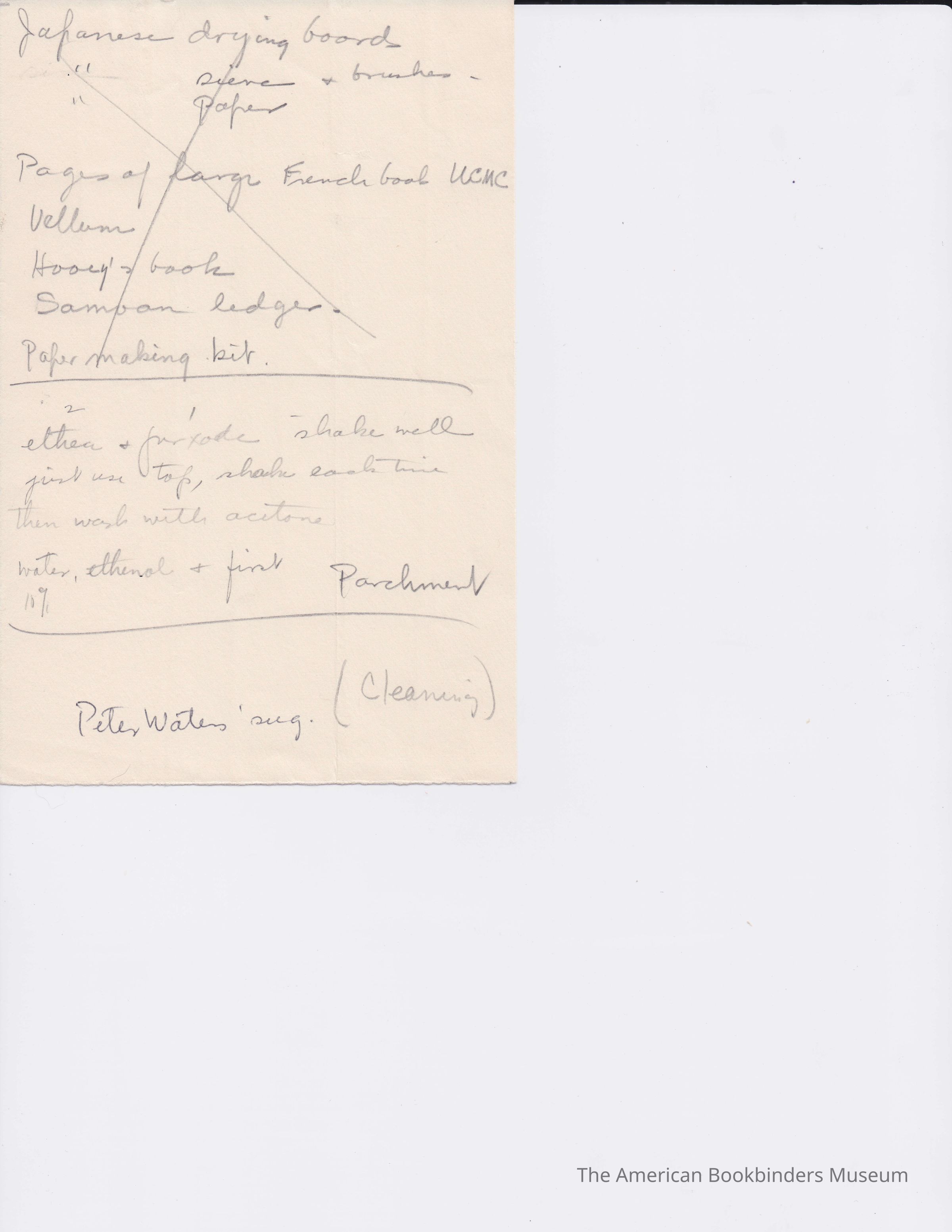 Notes on cleaning parchment, and clippings on parchment and chamois picture number 1