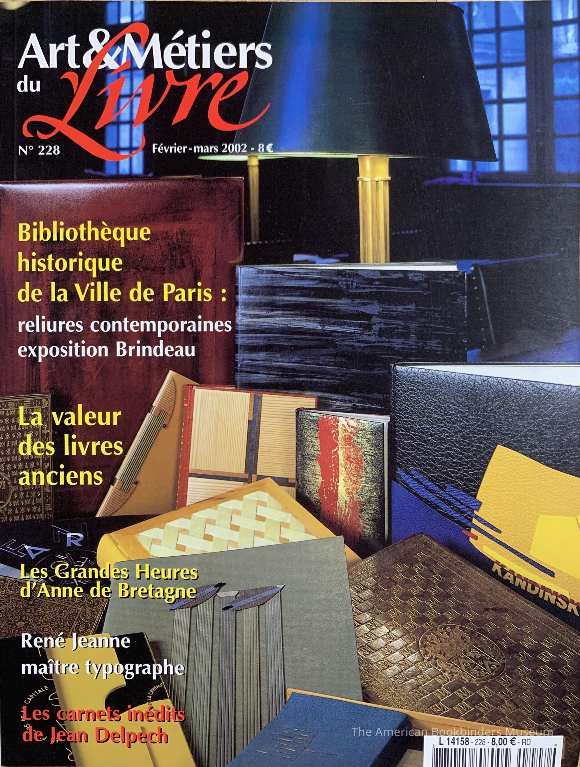 Art & metiers du livre ; No.228 ; Fevrier-mars 2002 picture number 1
