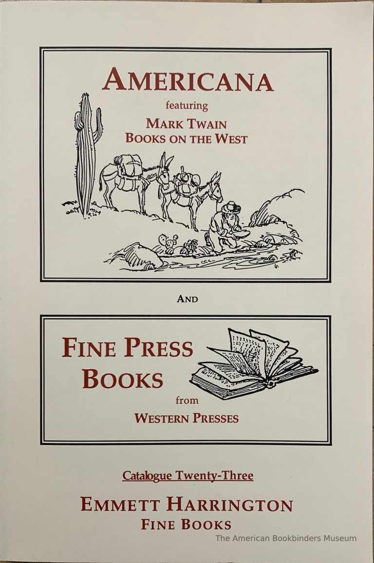          Americana, featuring Mark Twain, Books on the West and fine press books from Western presses. picture number 1
   