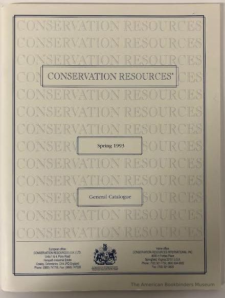          Conservation Resources, Spring 1993, General Catalogue picture number 1
   