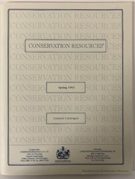          Conservation Resources, Spring 1993, General Catalogue picture number 1
 