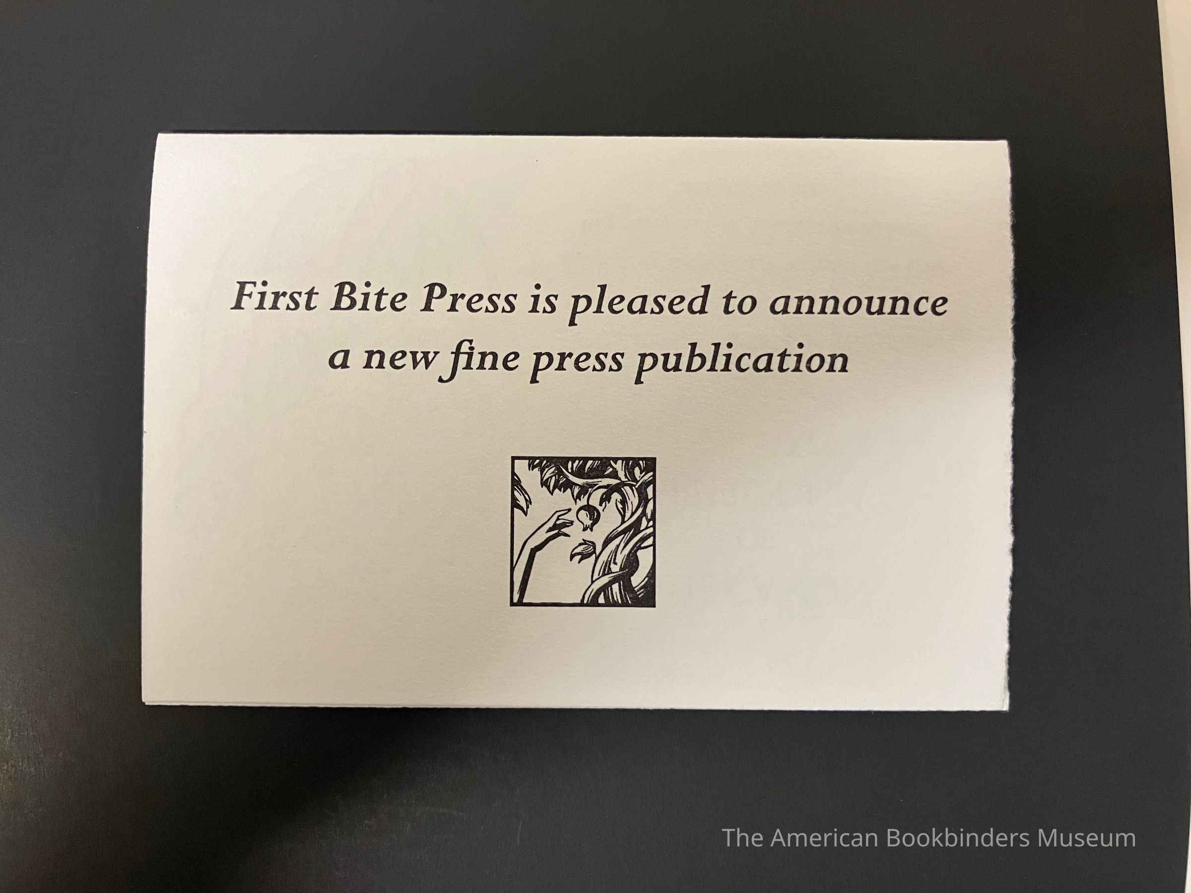 Card announcing