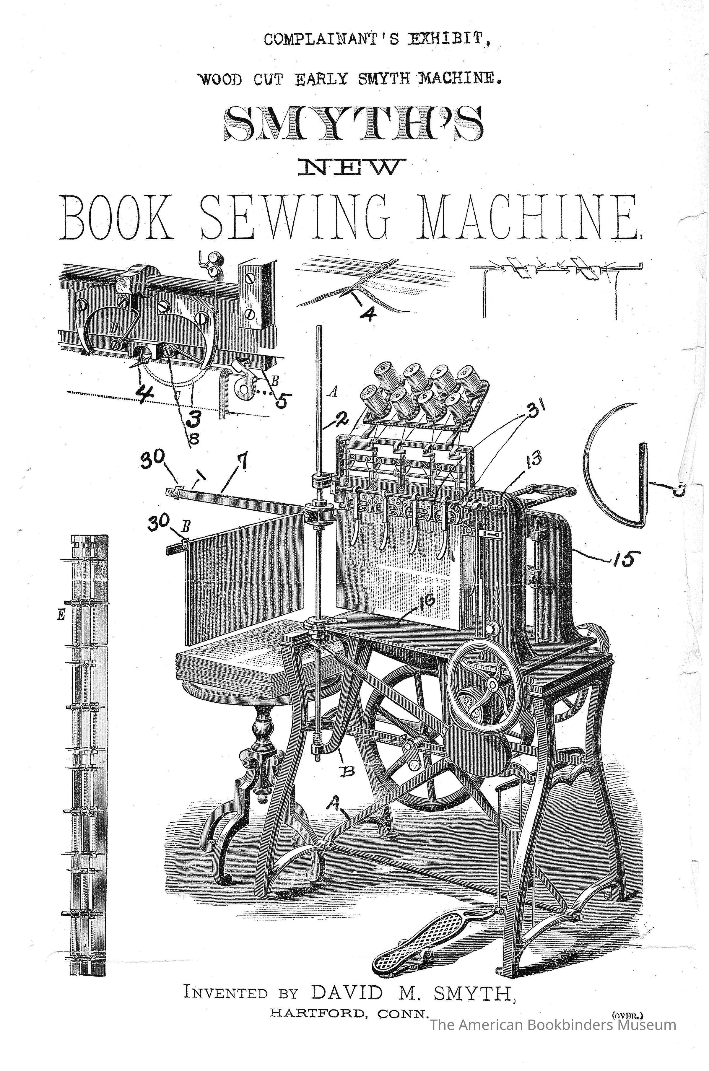          1906 Joseph E Smyth Vs TW & CB Sheridan patent infringement Lawsuit picture number 1
 