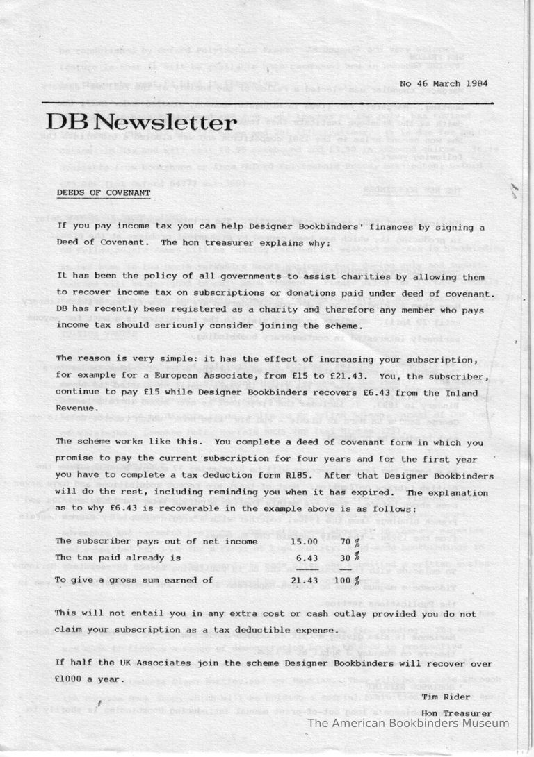          DB Newsletter; No/ 46 March 1984 picture number 1
   