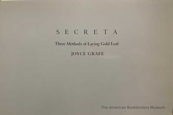          Secreta: Three Methods of Laying Gold Leaf / by Joyce Grafe. picture number 1
   