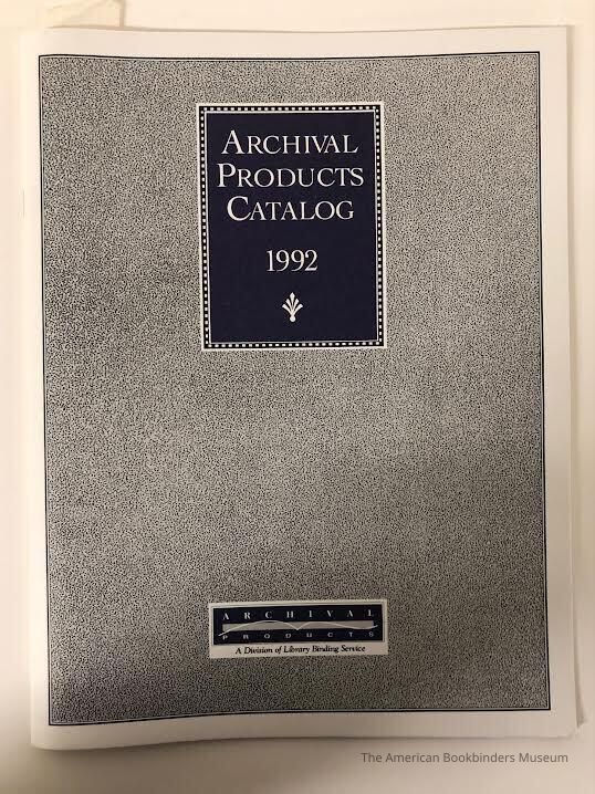          Archival Products Catalog, 1992 picture number 1
 