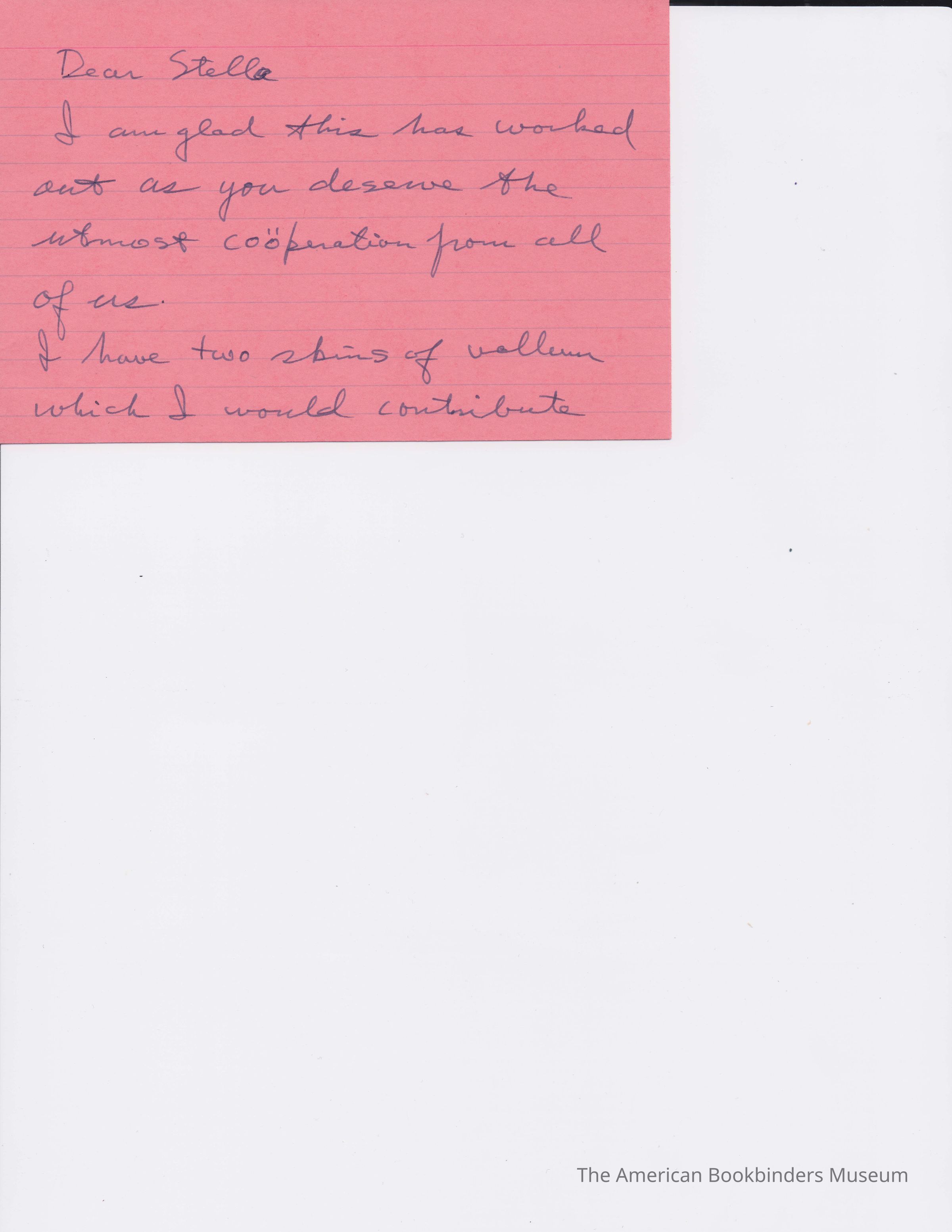          Note from Gale about vellum picture number 1
 