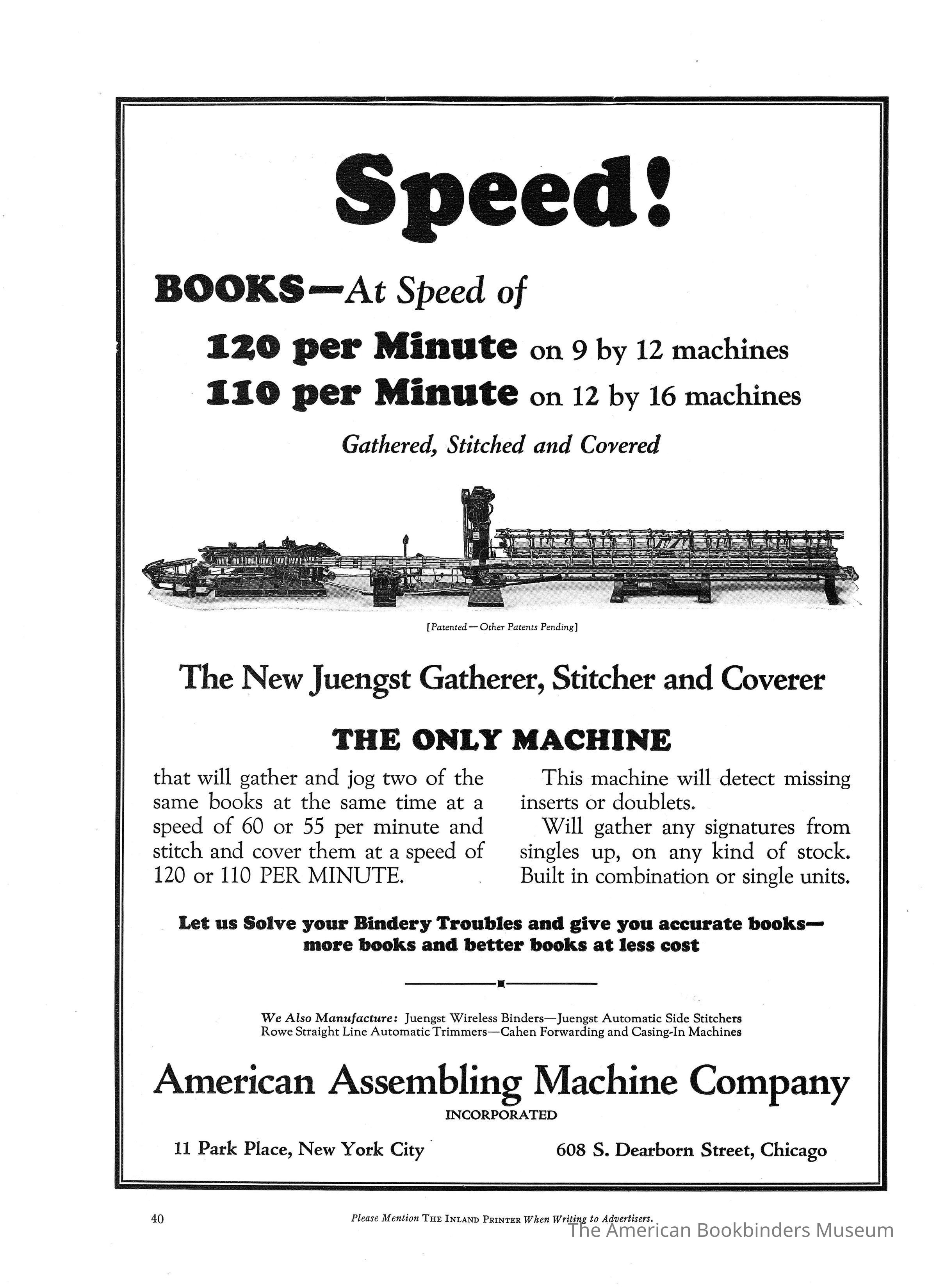          1925 American Assembling Collator/Stitcher/Coverer combo picture number 1
 