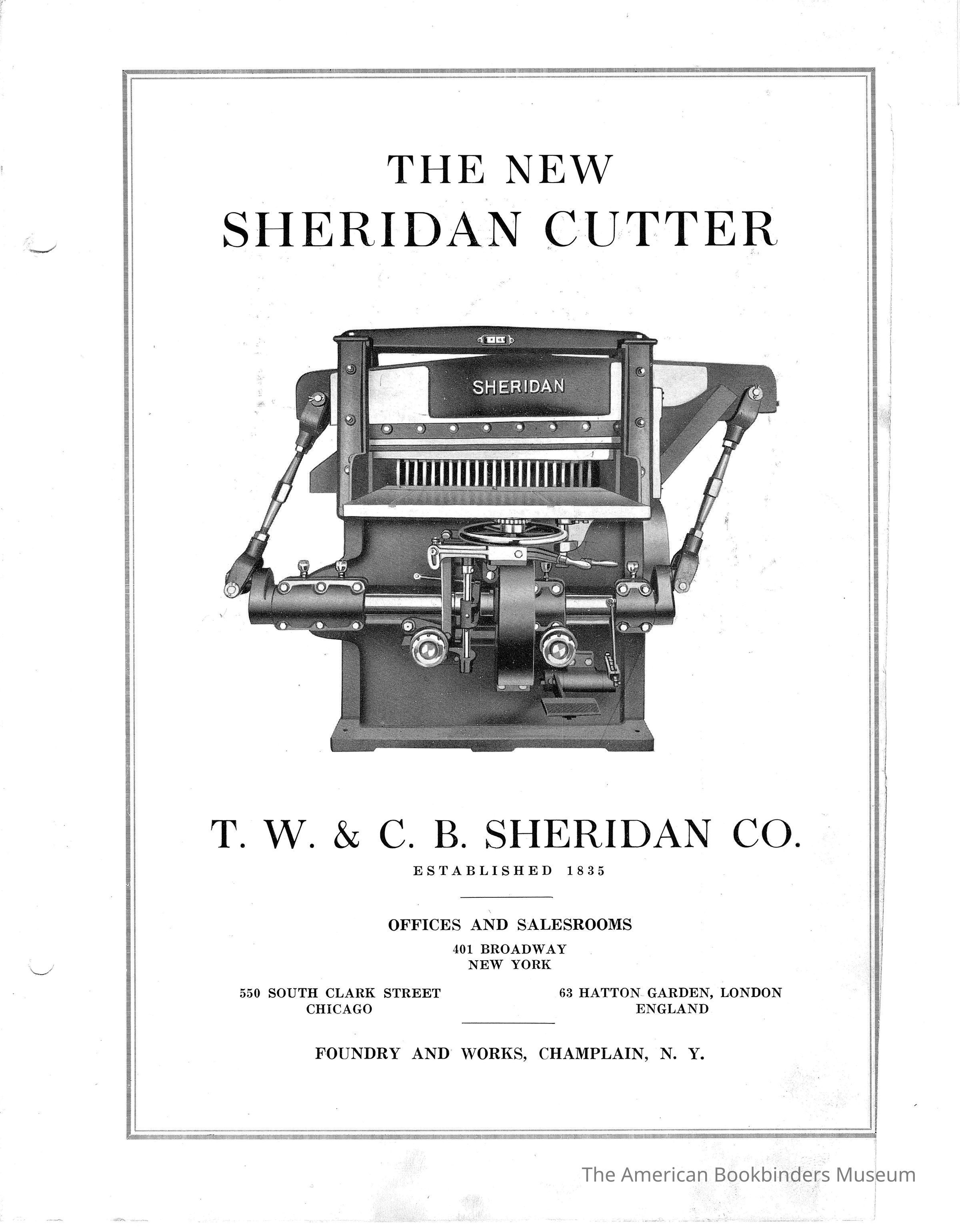          1925 TW & CB Sheridan Brochure The New Sheridan Cutter picture number 1
 