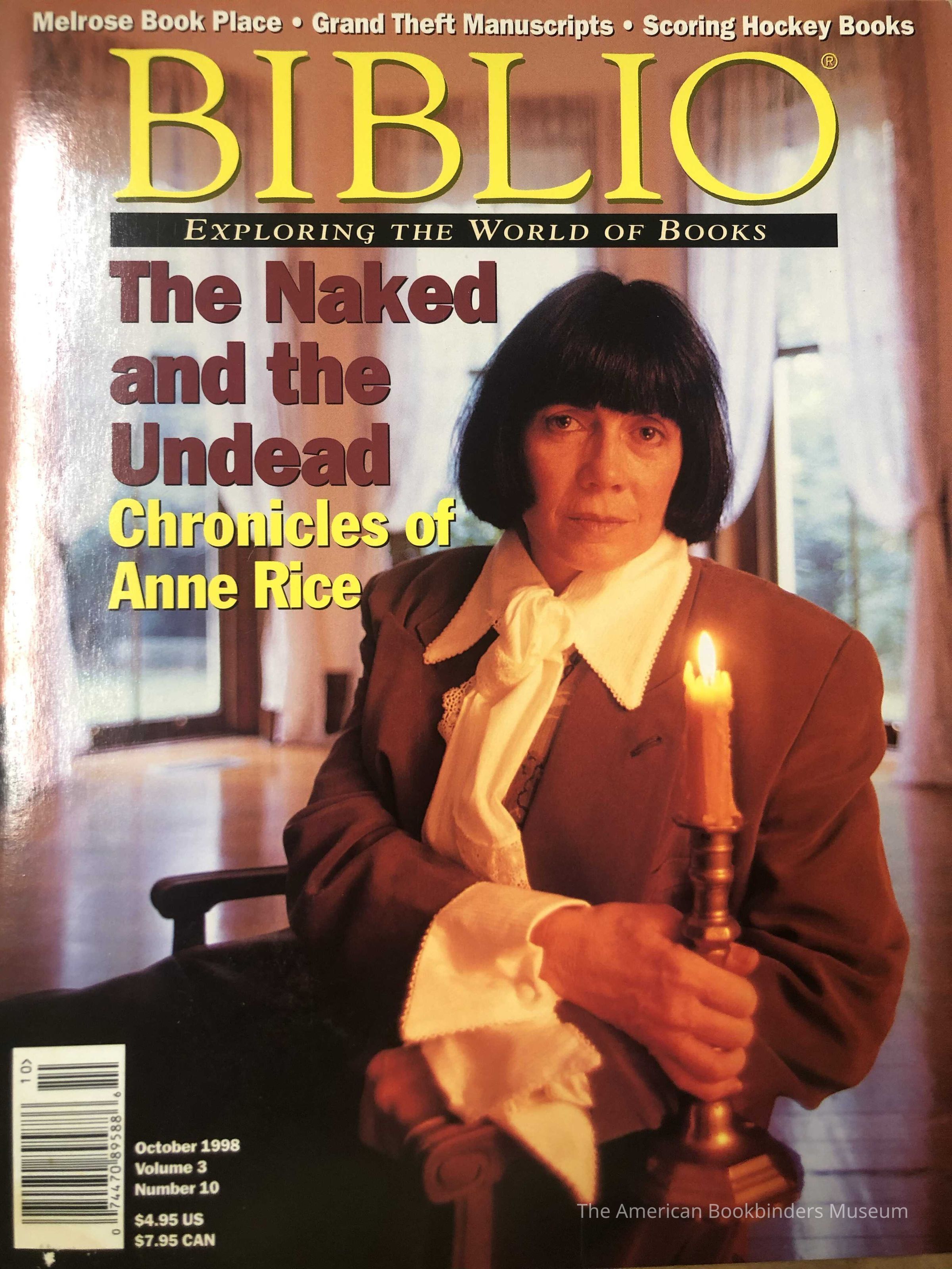 Biblio; October 1998; V. 3 No. 10 picture number 1