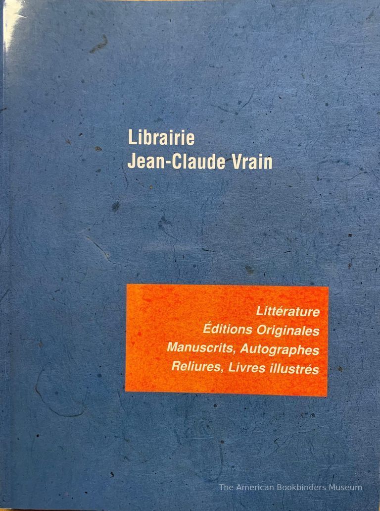          Librairie Jean-Claude Vrain : catalogue 2001-2002. picture number 1
   