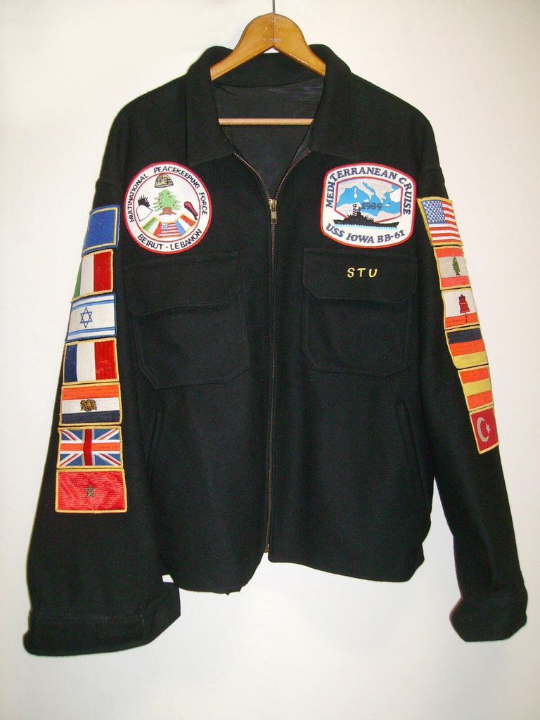          USS Iowa 1989 Med Cruise Jacket
   