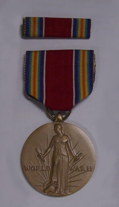          3000145 USN Medal, Campaign and Service, Victory WWII
   