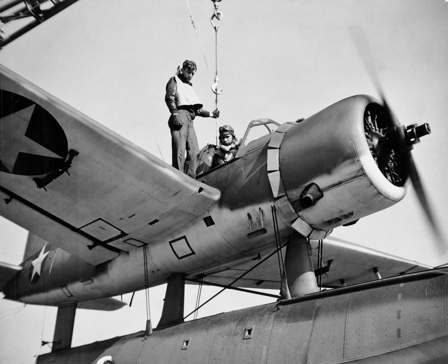 2G IOWA's Vought OS2U Kingfisher float planes