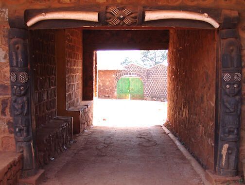 Door posts and lintel
