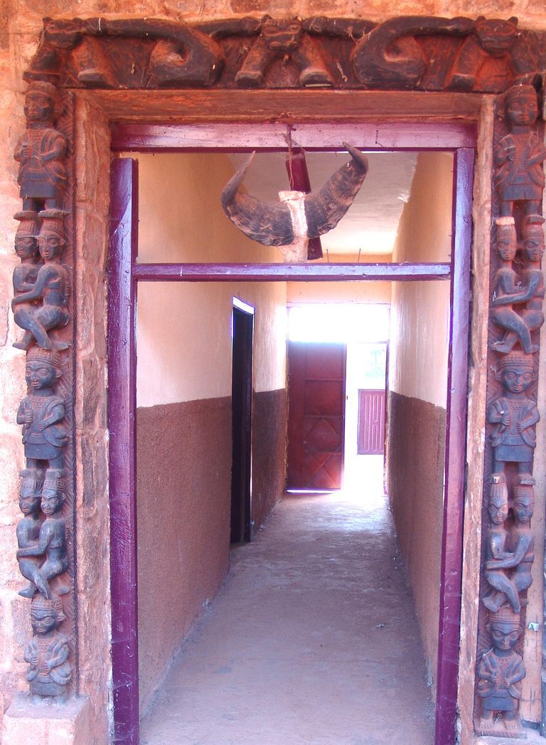 Door posts and lintel